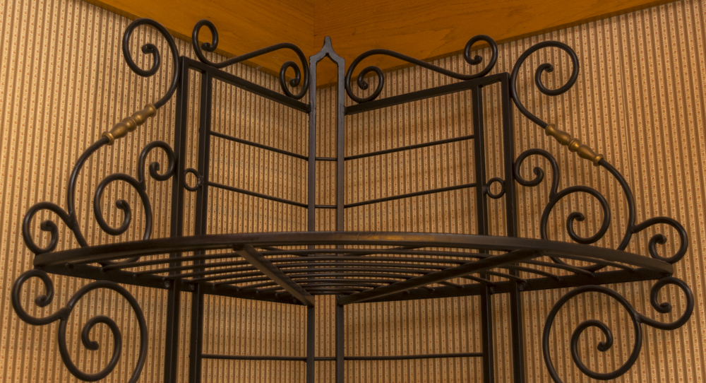 Wrought Iron Corner Shelf EBTH